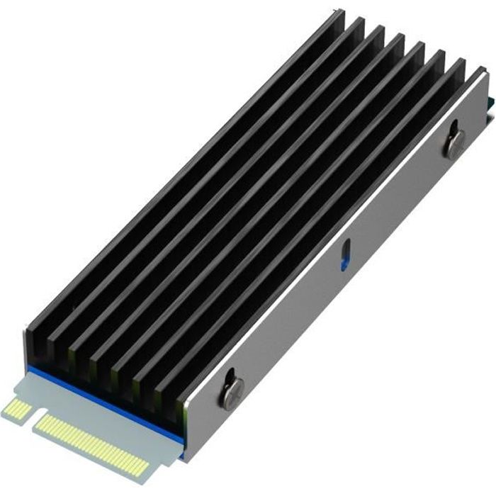 GLOTRENDS Dissipateur thermique M.2 pour PS5/Installation de bureau adapté à la puce M.2 PCIe NVMe SSD à deux côtés.