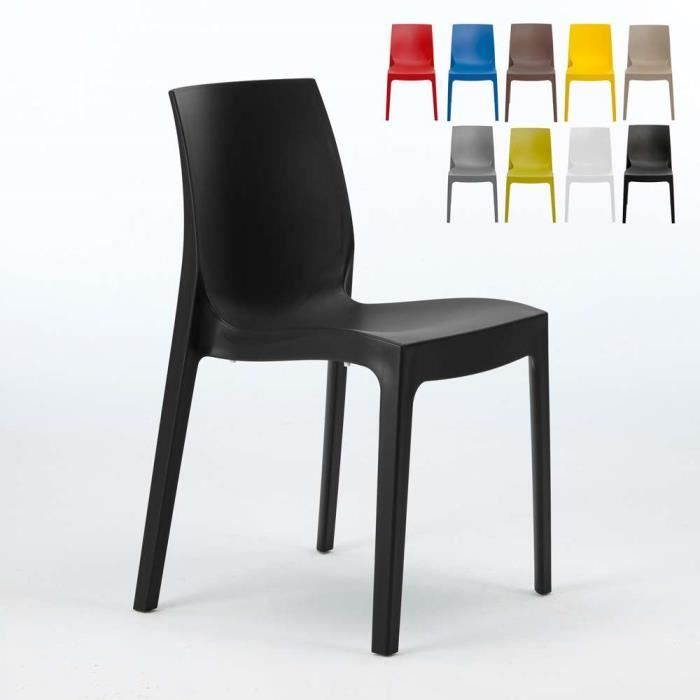 Chaise en polypropylène empilable Salle à Manger café bar ...