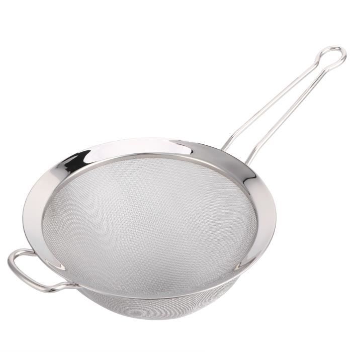 Passoire Fine Nylon 100 Mailles - Lot De 3 Avec Manche, Pour Jus, Lait Végétal, Café
