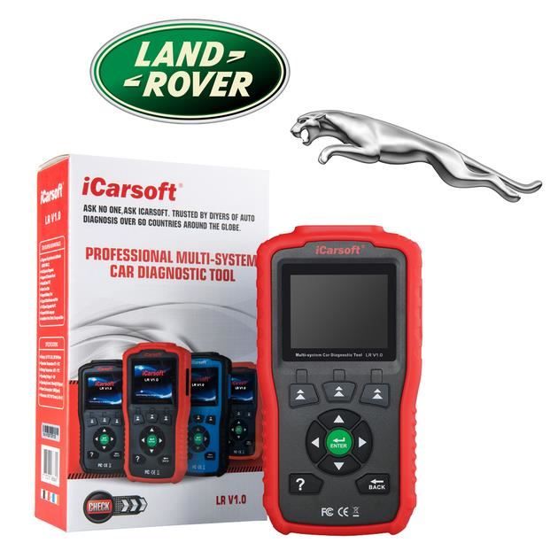 iCarsoft LR V1.0 - Valise Diagnostic Land Rover et Jaguar - Outil Diagnostic Auto Pro - Lecture Défauts - Entretiens