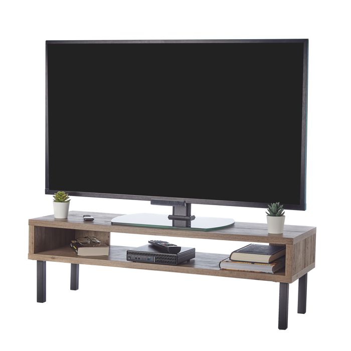 Mobile TV Iris Ohyama WAB-950 - In Legno, Per TV Fino A 40", Con Scomparto, Colore Cenere Marrone