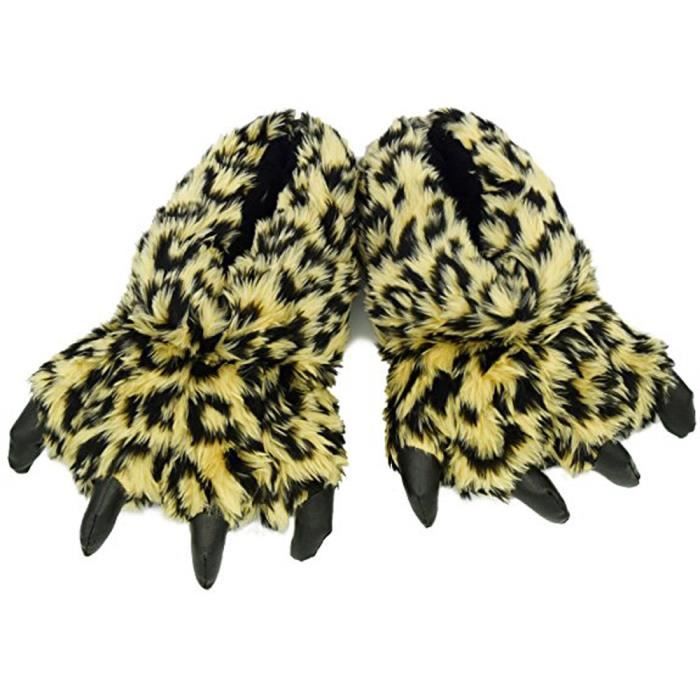 Chaussons Pattes D'animaux - Doux, Antidérapants, Pour Cosplay Noël Halloween