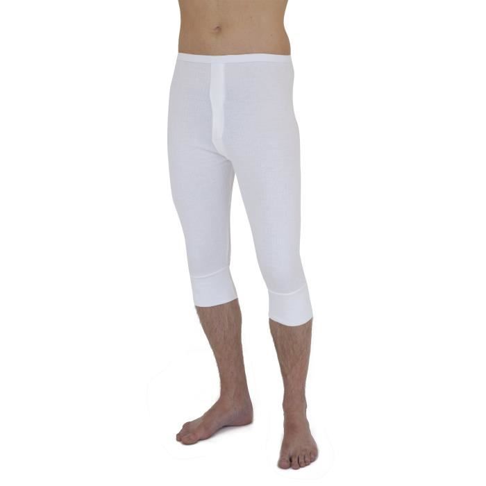 Sous-pantalon thermique longueur 3/4 - Homme Blanc - Cdiscount Sport