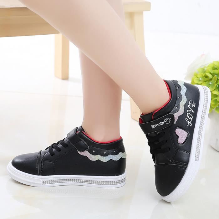 Baskets blanches & noires pour garçon