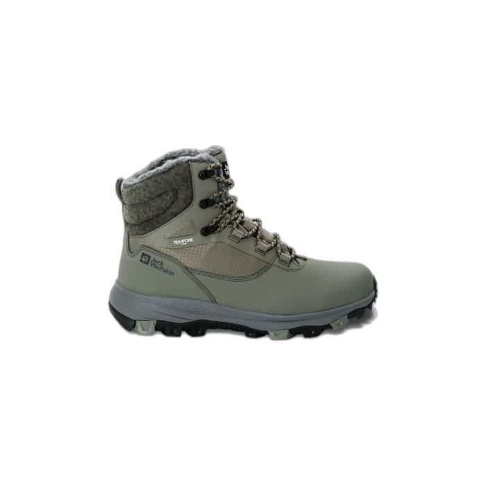 chaussures de trail - jack wolfskin - everquest texapore high - dusty olive - homme - randonnée - nordic walking