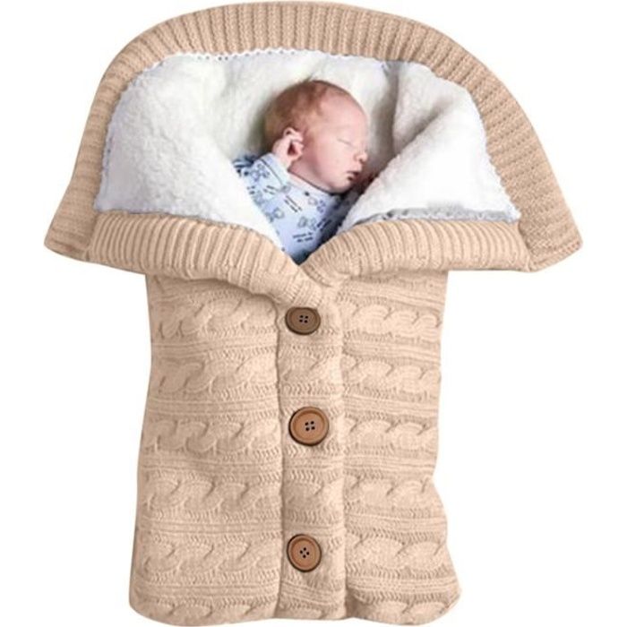 Gigoteuse hiver 0-6 mois Fausse fourrure Beige - Made in Bébé