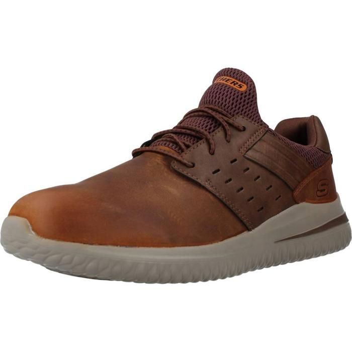 Skechers Chaussure Skechers Modèle Delson 3.0 Ezra - Coleur Marron
