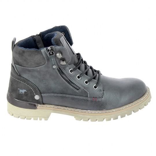 chaussures de ville hommes mustang sneaker 4142504 graphite - adulte - homme - gris