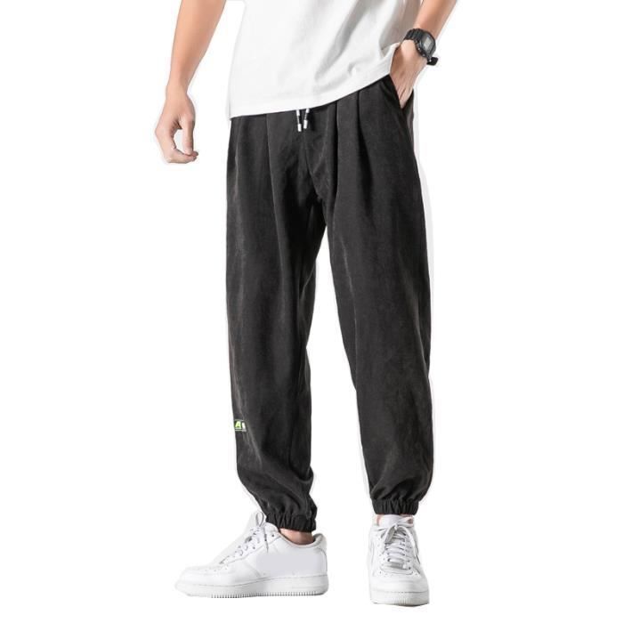 Pantalon de Sport Homme Jogging confortable Noir Fitness Indoor Respirant