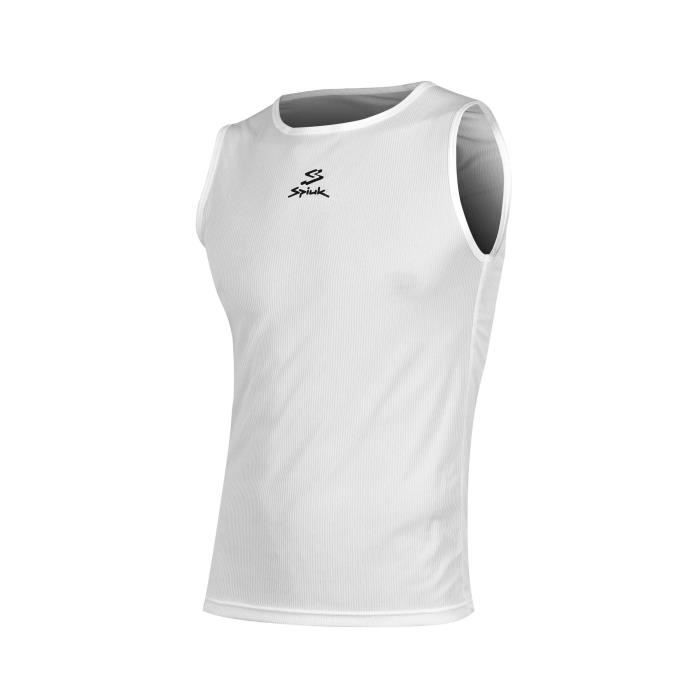 Sous maillot sans manches Spiuk Anatomique - Blanc - Homme - 2XL - Confortable et chaud