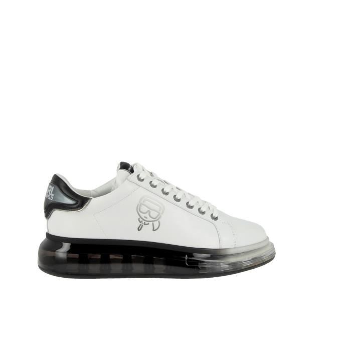 Karl Lagerfeld basket cuir homme KL52633 coloris BLANC