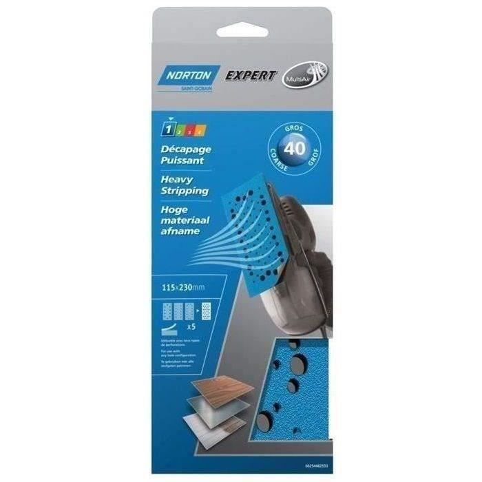 Garniture ponçage multi air - grain 40 - 115x230 mm