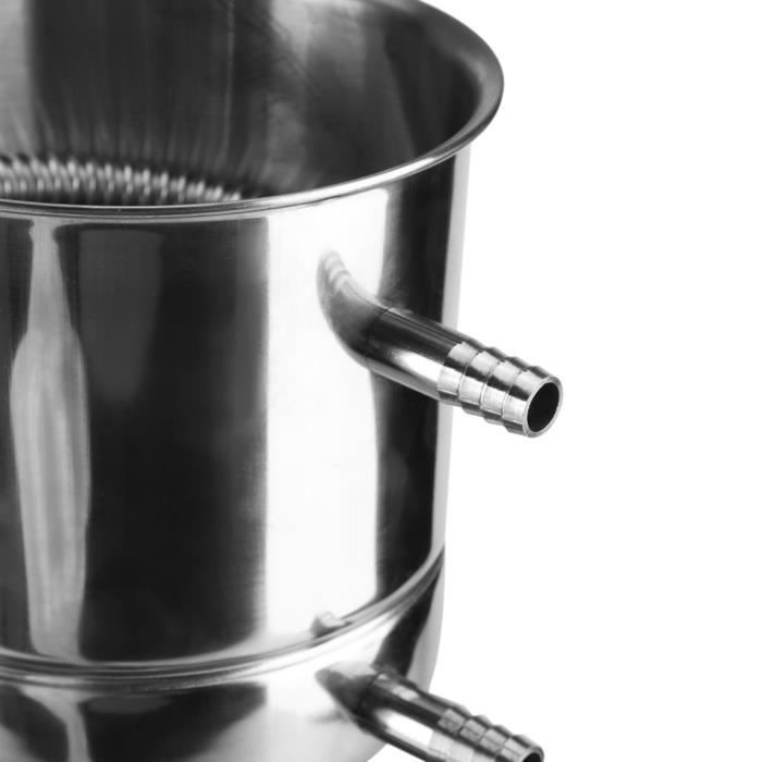 2 Pièces Double Chaudière En Acier Inoxydable Avec Grattoir