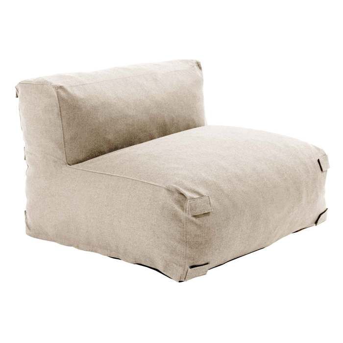 Fauteuil de jardin pour canapé modulable beige Mixi Oviala