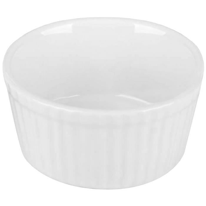 Ramequin Dessert Crème Brulée Entrée Mise En Bouche Verrine Blanc 9cm