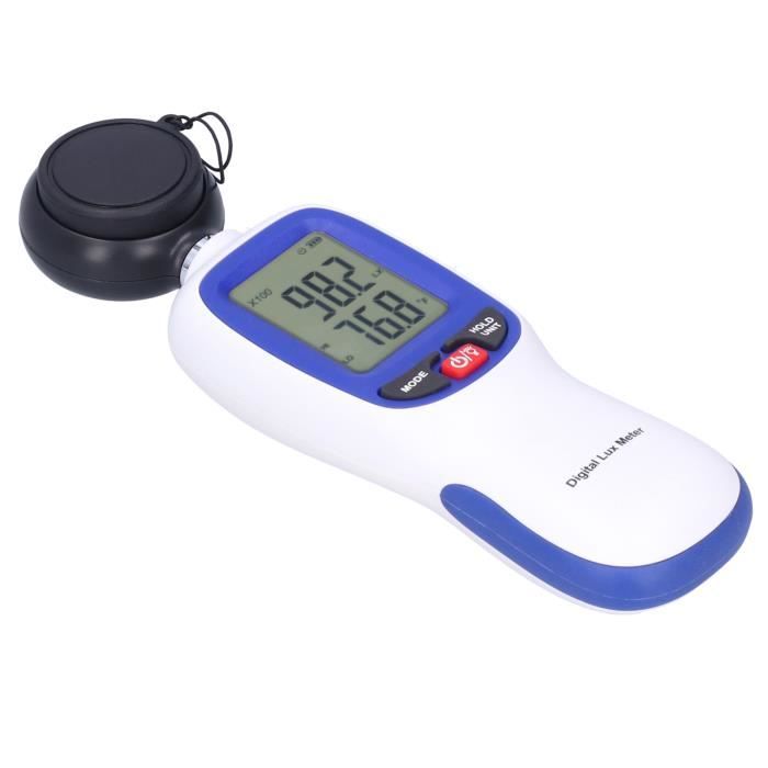 Luxmètre Numérique Yctze LX1330B - Mesure 0 à 200 000 Lux, écran LCD, Fonction Maintien De Donnée, Pour Photo, Musée, éclairage