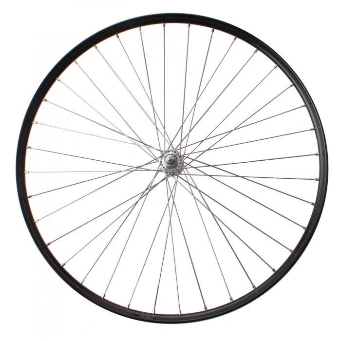 Roue avant 28 pouces (24-622) - ROLAND - Noir - Vélo de ville - Aucun frein