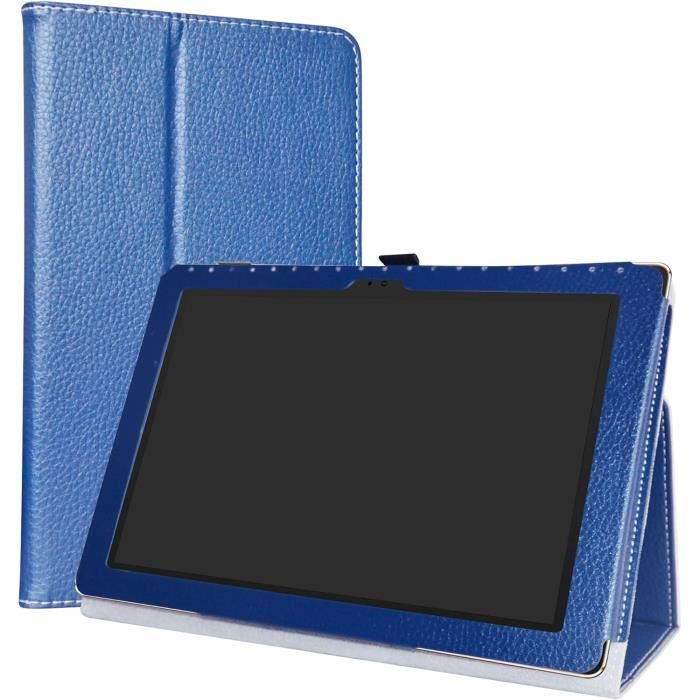 Custodia Protettiva Con Tastiera Per Amazon Fire HD 10 (2017/2019) - Blu, Con Funzione Sleep/Wake E Penna