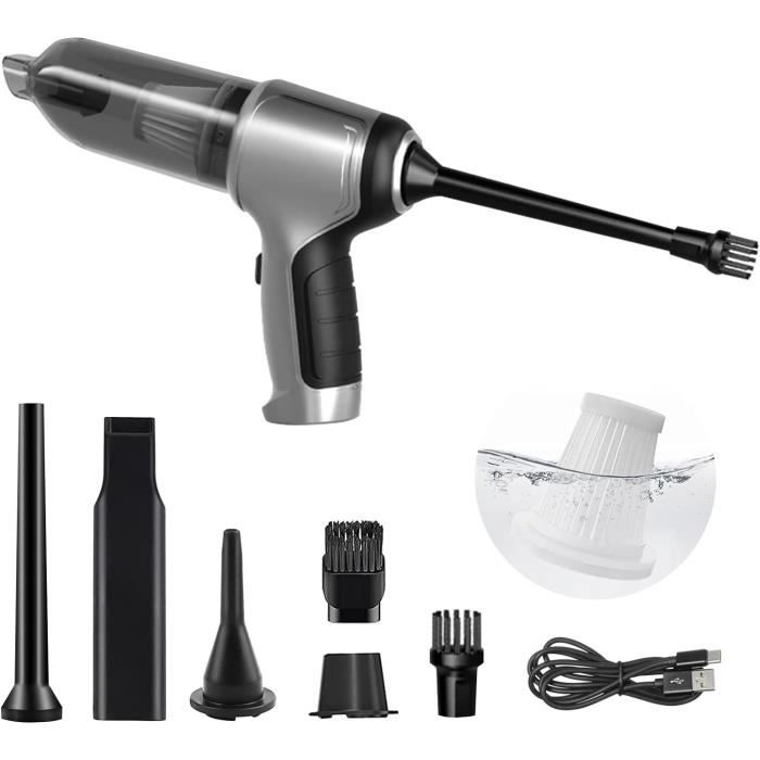Aspirateur A Main, 12000Pa Aspirateur Balai Sans Fil Puissant Usb