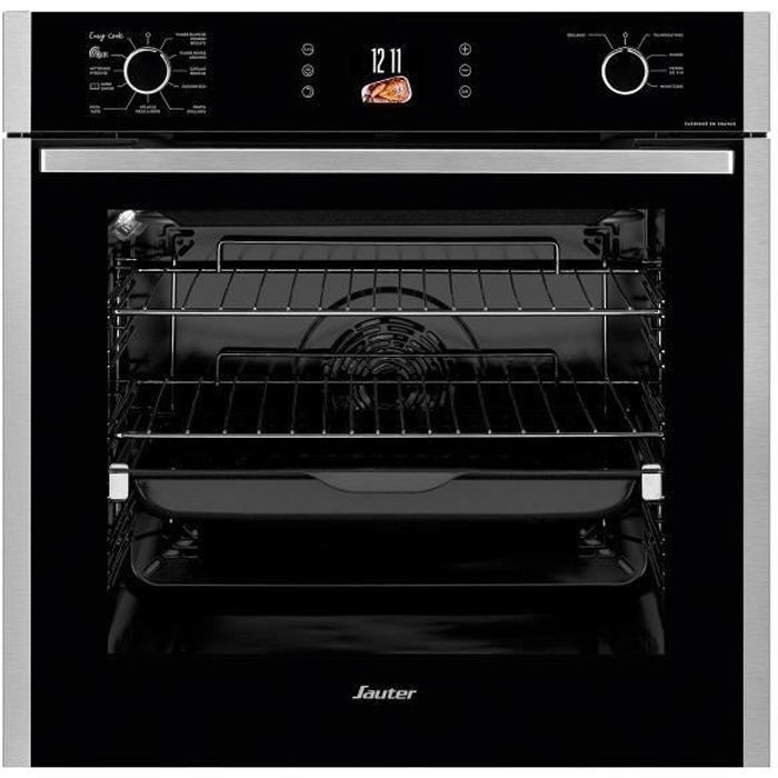SAUTER four pyrolyse multifonction 73 litres inox SOP6616LX - vue 2