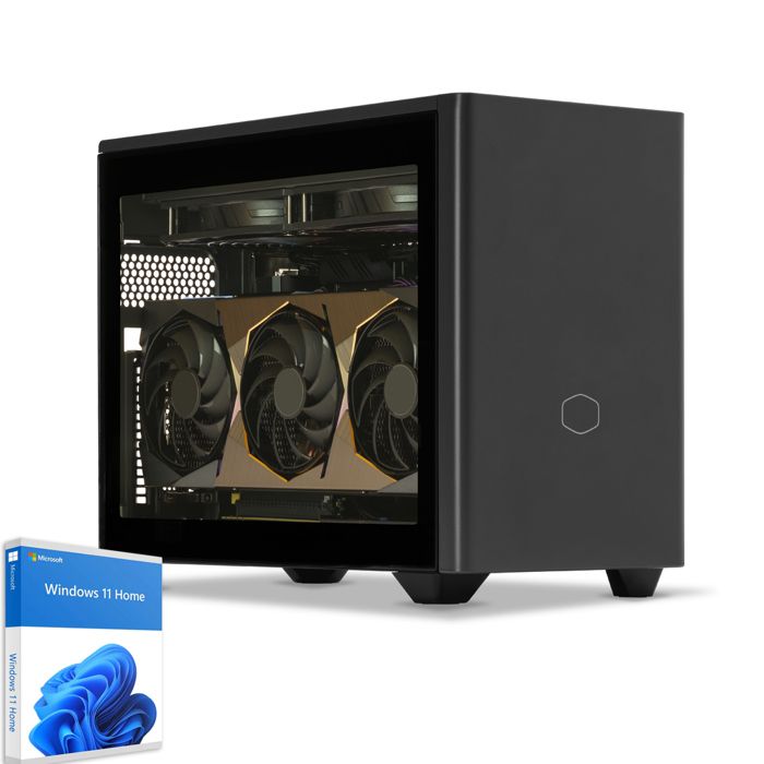 Sedatech Mini-PC Gamer Pro Watercooling ITX • AMD Ryzen 7 9800X3D • RTX5080 • 32Go DDR5 • 2To SSD M.2 • Windows 11