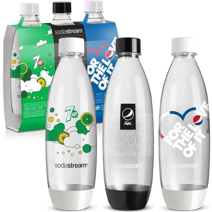 3x SODASTREAM 1L BPAFREE bouteilles pour le SATURATOR Cdiscount Sport