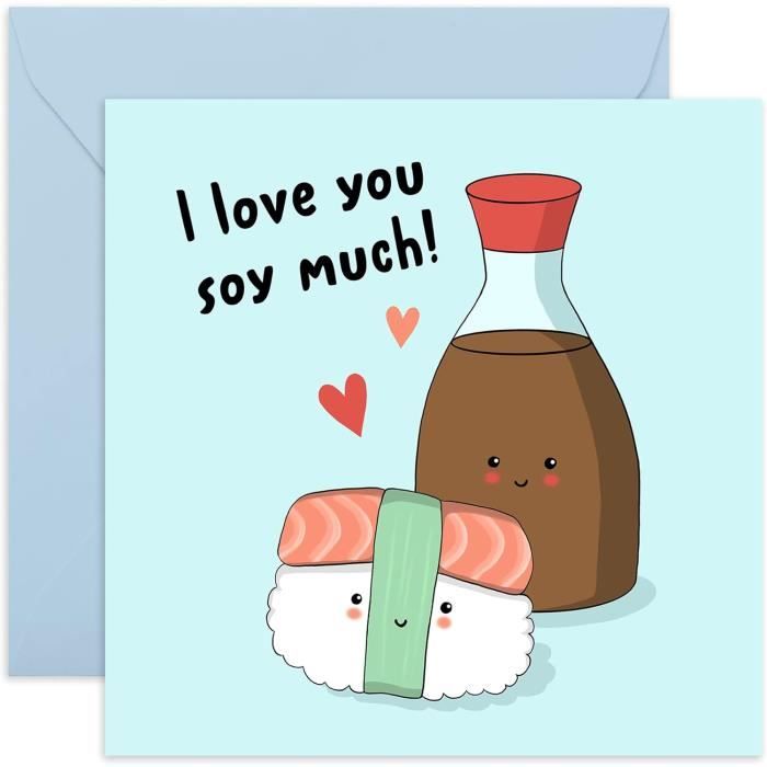 Carte D'anniversaire Pour Elle Homme Femme – I Love You Soy Much