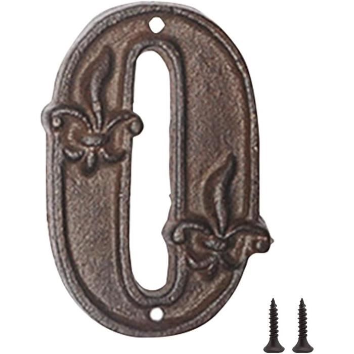1 Pc Numéro De Maison Métal, Signalisation Numéros Plaque D'Adresse 1 Pc Numéro De Maison Métal, Signalisation Numéros Plaque D'Adresse