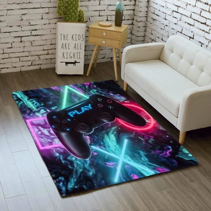 PEIHUODAN Tapis Chambre Ado 3D - Tapis Sol Gaming Imprimé Ciel étoilé