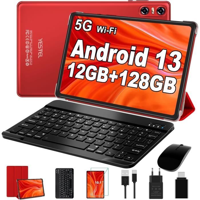 4G LTE Tablette Tactile 10 Pouces,Android 13 Tablette,Octa-Core,12 Go RAM +  128 Go ROM, 8MP + 13MP Caméras - Cdiscount Informatique