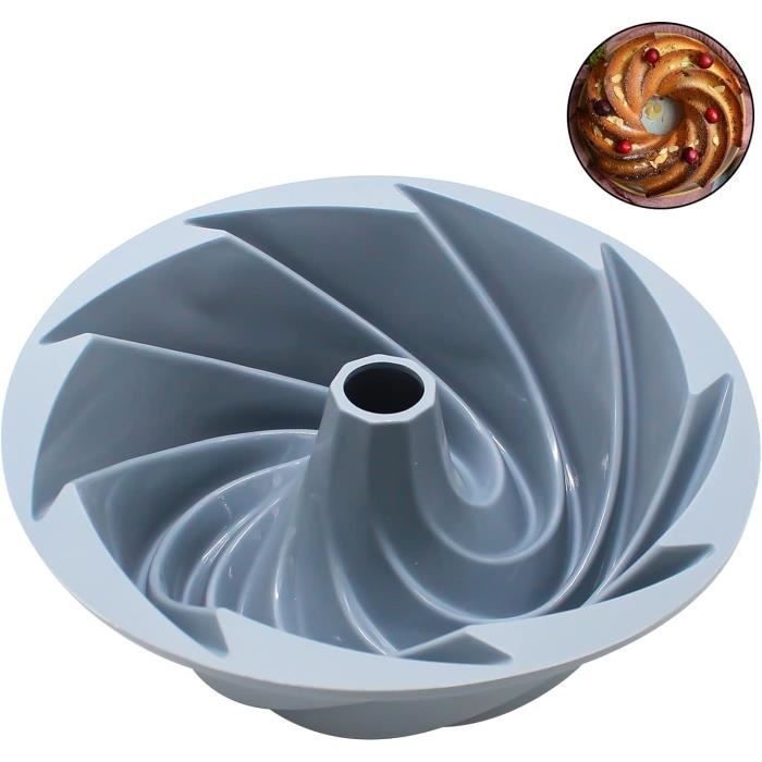 Moule à Kouglof En Silicone 23cm | Antiadhésif | Pour Gâteaux Savarin & Bundt | Patisserie Maison