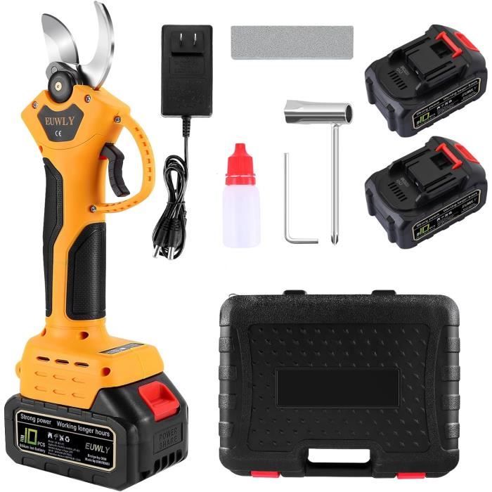Sécateur électrique Sur Perche Télescopique 2.2m - Coupe Branches 40mm, Compatible Batteries Makita - 11