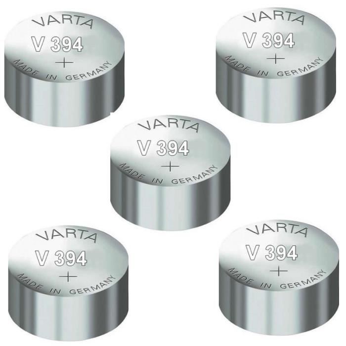 Varta 5 Piles oxyde argent V394 SR936SW SR936 394 1 55V