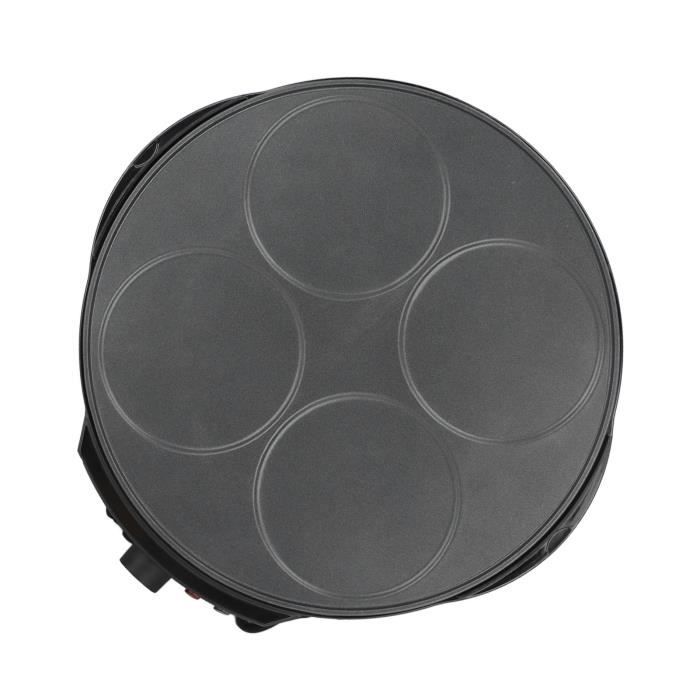 VBESTLIFE Crêpière 1200W Pancake Maker Multifonction Plaque Ronde Pancake Machine pour La Maison