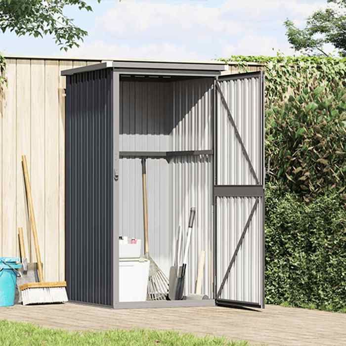 vidaXL Abri à outils de jardin 88x89x161 cm acier galvanisé 316207