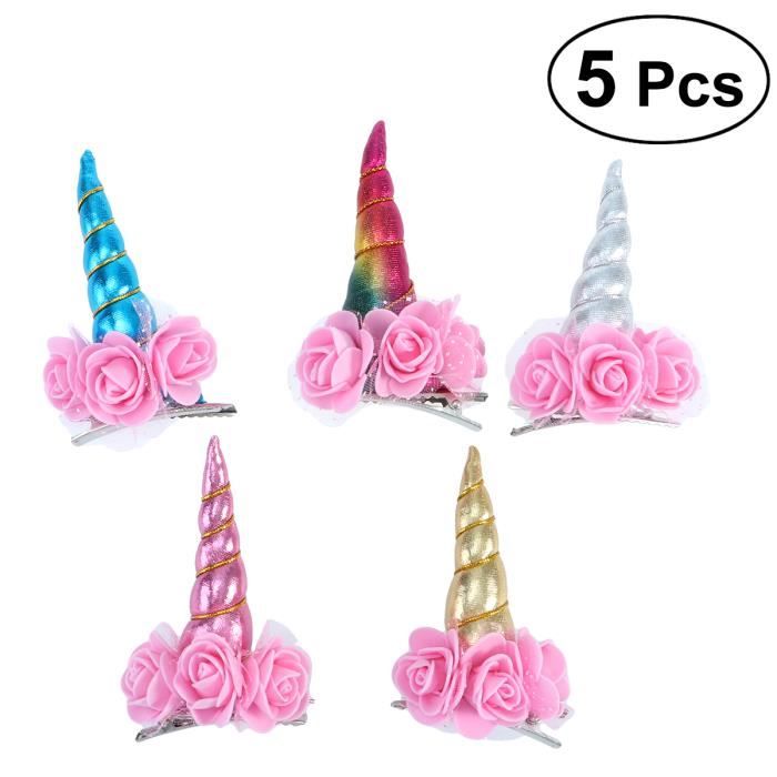 YOUYIKE Serre Tete Licorne 3 Pièces LED Lumineux Serre Tete Licorne Enfant Adulte Fille pour AnniversaireLicorne DéguisementLicorne PinataLicorne Carnaval (B 3pcs