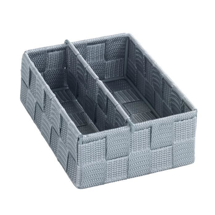 Organiseur Tiroir Bambou Wobivcs - 5 Compartiments Avec Couvercle, Rangement Couverts Et Ustensiles