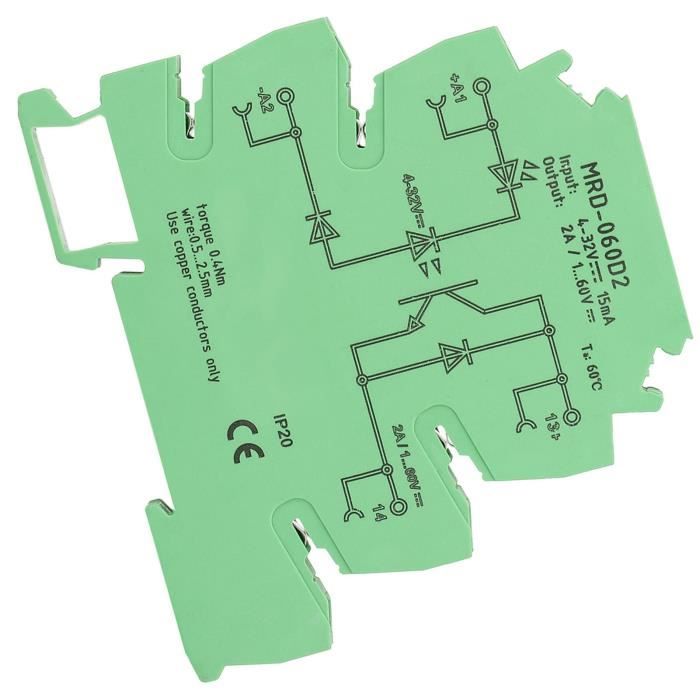 Module Relais Semi-Conducteurs MRD-060D2 - 4-32V DC Ultra-Mince Pour Vannes Électromagnétiques