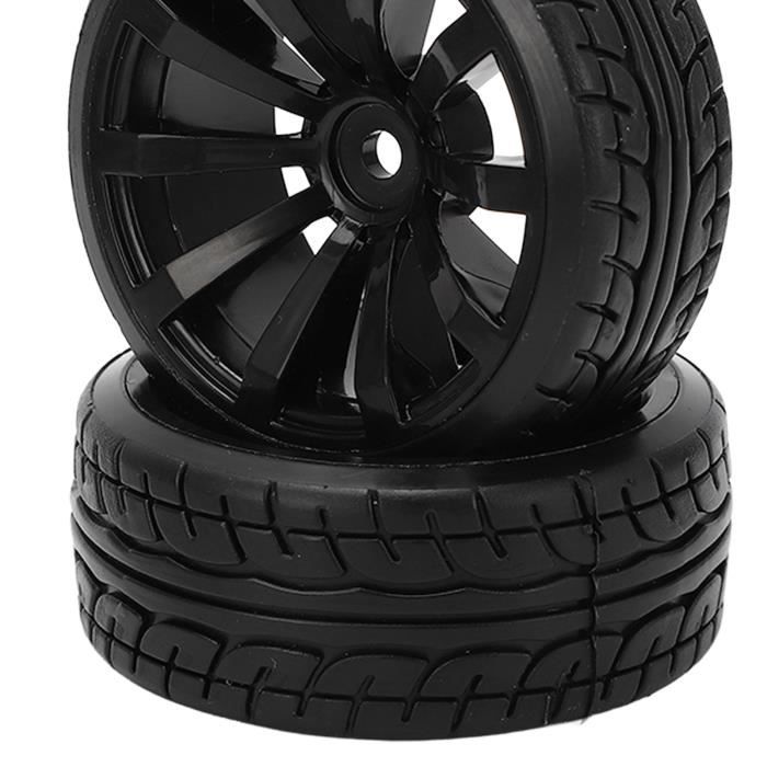 Lot De 4 Pneus De Drift – IBlivers – Pour Voiture RC 1/14 – Bleue Ou Police – Compatibilité Exclusive