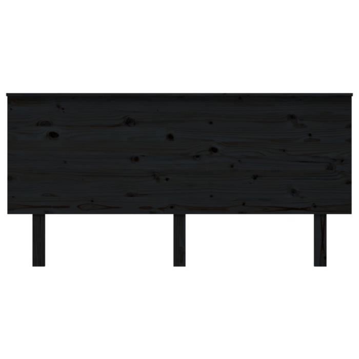 yosoo lits | accessoires - tête de lit noir 164x6x82,5 cm bois massif de pin - yos7734920207821 - fhe