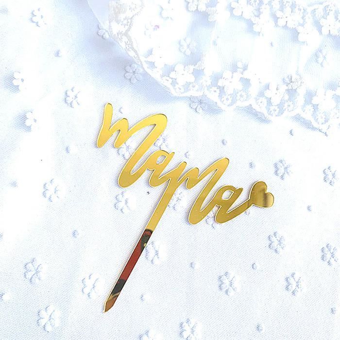 Cake topper - One - Or - La Boite à Dragées