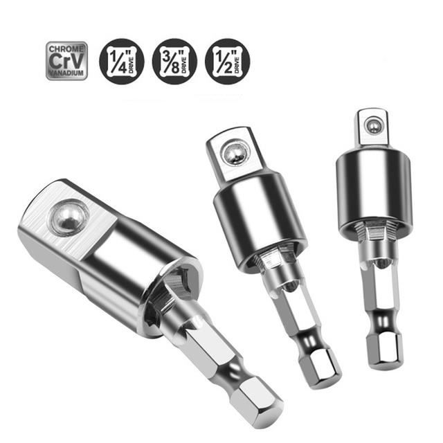 Adaptateur De Douille Universel Hexagone 1/4'' – Pour Perceuse Et Tournevis