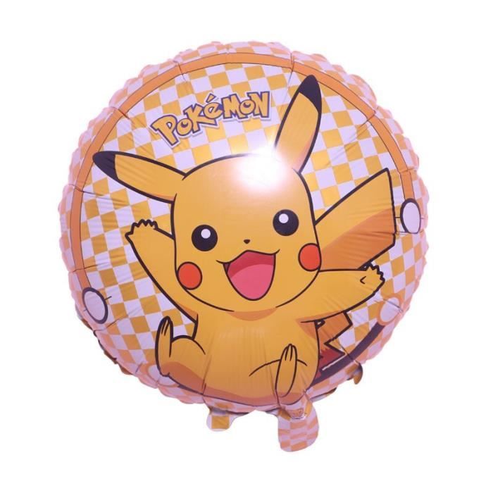 10pcs C Decoration De Fete D Anniversaire Pokemon Go Pikachu Ballons Imprimes Tasse Garniture De Gateau Banniere Drapeau Ens Cdiscount Maison