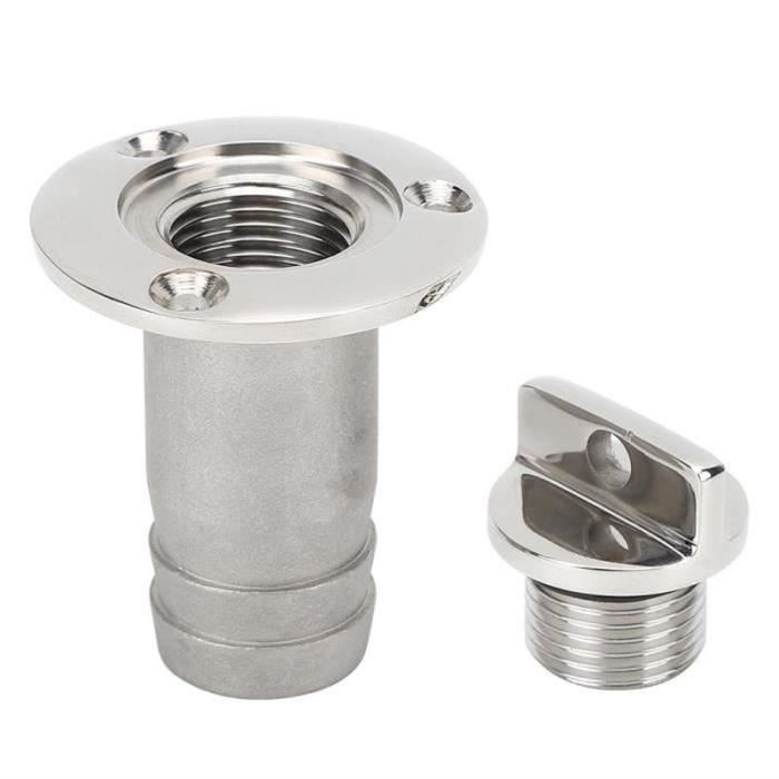 ZenithAur Bouchon De Vidange Bateau En Acier Inox 316 - Garboard Oval, 1 Pouce, Pour Réservoirs Et Coques - 10