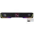 SpeedLink Gravity RGB Barre de son noir Bluetooth®, Haut-parleurs éclairés-1