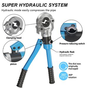 Presse Hydraulique Multicouche Et Cuivre – ERGAL – Matrices TH Et V Type Rems – 9 Pièces