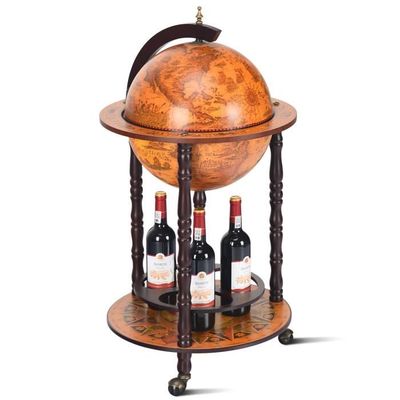 GOFLAME Support de bar à vin en bois, étagère italienne du