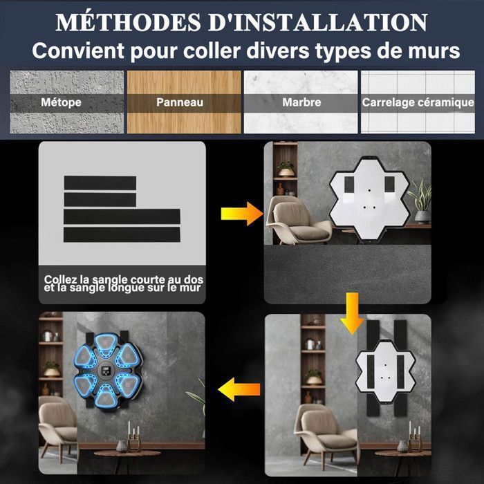 Machine De Boxe Musicale Adulte, Music Boxing Machine