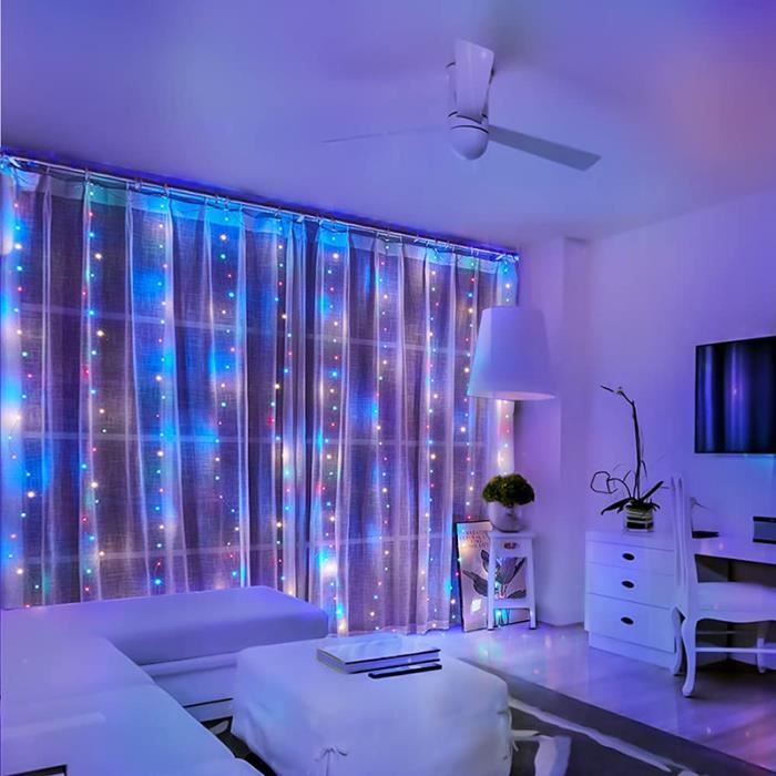 Guirlande lumineuse USB Led à Clip Photo, décoration pour chambre à  coucher, LED à piles LED, féeri USB powered 2M Blue -THJR31155 - Cdiscount  Maison