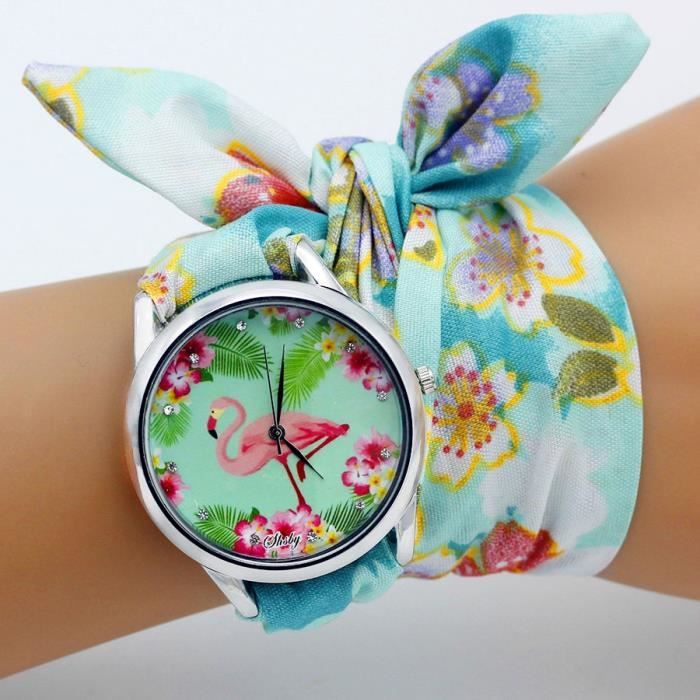 Montre sales bracelet soie